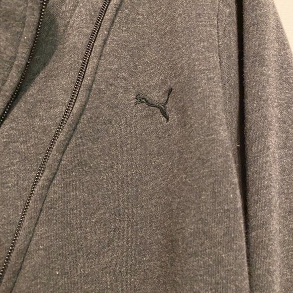 Puma Men's Gray Long Sleeve Side Zip Up Sweater Size XL (24A) - Picture 6 of 6